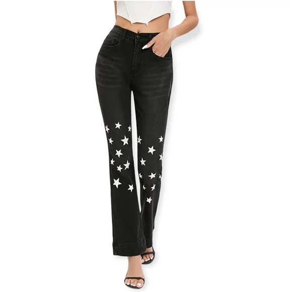 Star Bell Bottom Jeans - Picture 2 of 5